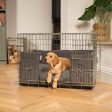 Dog Crate Bumper in Granite Bouclé by Lords & Labradors Supply