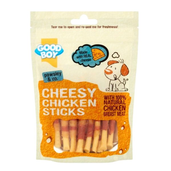 Good Boy Cheesy Chicken Sticks 80g Online now