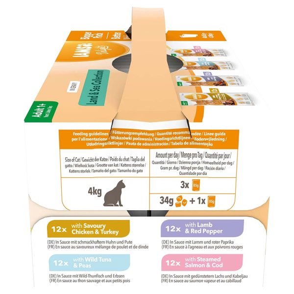 Iams Cat Delights Wet Land & Sea Collection In Gravy (48 x 85g) Online Hot Sale