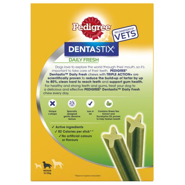 Pedigree DentaStix Fresh Medium Dog Daily Dental Sticks Online